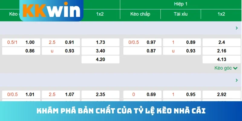 Khám phá bản chất của tỷ lệ kèo nhà cái