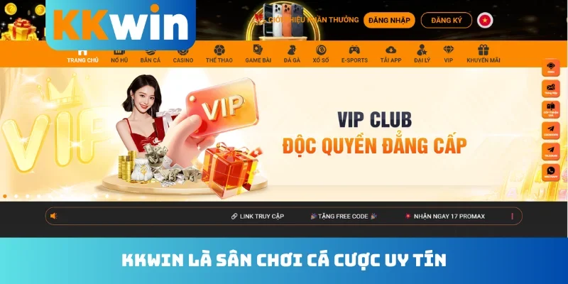 KKwin là sân chơi cá cược uy tín