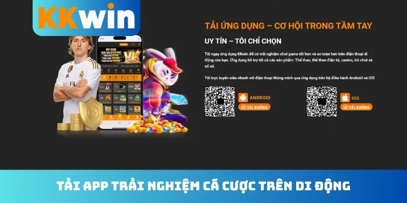 Tải app trải nghiệm cá cược trên di động
